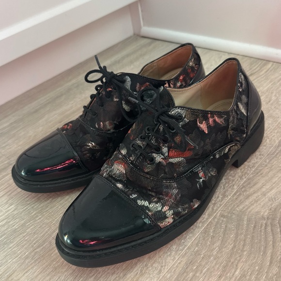johnston and murphy floral oxford ginny shoes - Picture 2 of 6